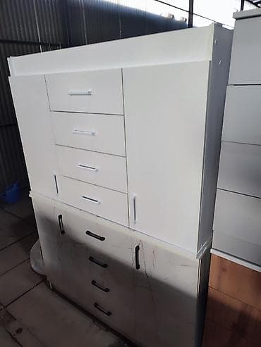 Комоды: Комод для одежды, Без зеркала, ЛДСП, цвет - Серый — 3