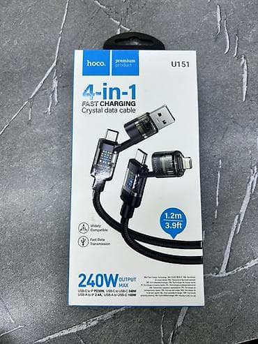 hoco es11: HOCO U151 4‑in‑1 Crystal Data Cable — универсальный кабель для быстрой — 1