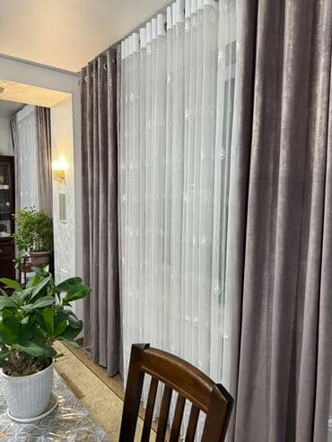 штора в ванную: Комплект штор, Атлас, Магнитные, Готовое изделие, Новый, Для балкона, Для беседки, Для ванной и душа — 1