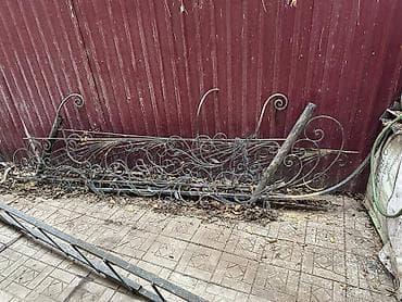 Для кафе, ресторанов: Ковка, кованное перило ГОТОВОЕ для лестницы очень тяжелое и толстый — 2