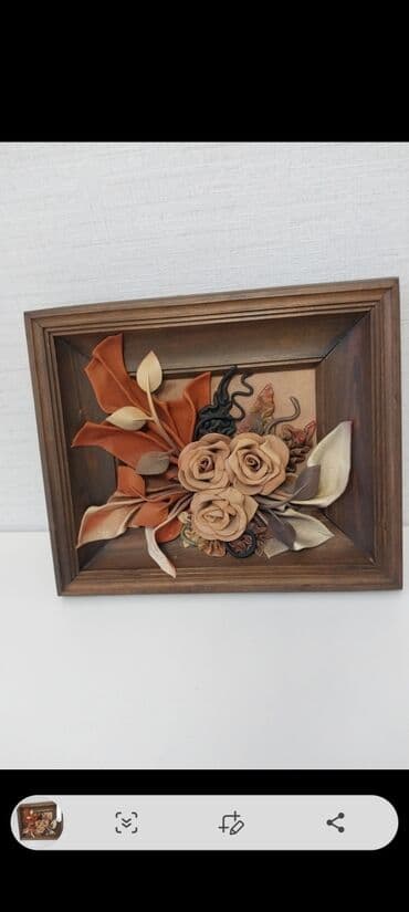 красивые картины: Новая Польская картина из нат. кожи в деревяной рамке покупала за — 2