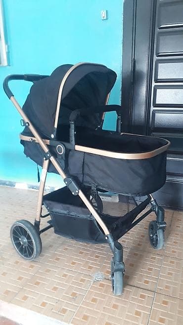 Коляски: Коляска, цвет - Черный, Б/у — 7