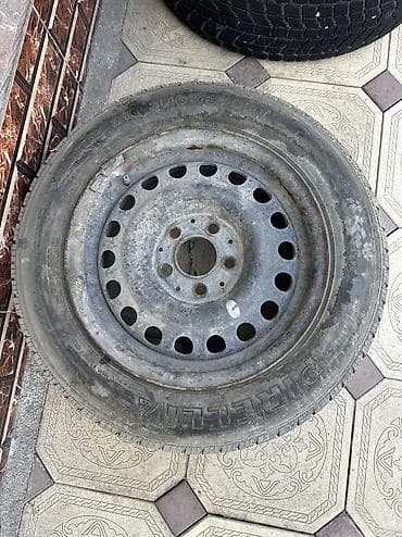 Колеса в сборе: Колеса в сборе 195 / 65 / R 15, Всесезонная, Б/у, Запаска, Легковые, Железные, отверстий - 5 — 1