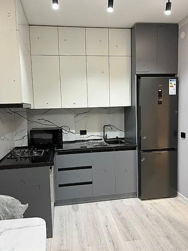 квартира с ванной: 2 комнаты, С мебелью полностью — 2