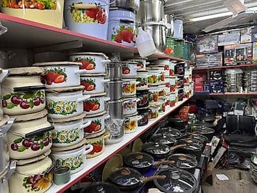 Эмалированная и металлическая посуда для кухни — широкий ассортимент