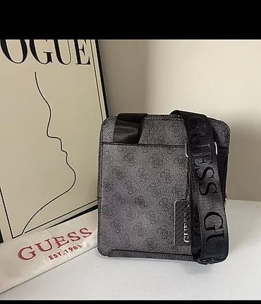 Аксессуарлар: Сумка через плечо Guess (мужская) - Компактный формат вертикального — 2
