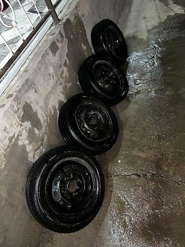 Шиналар жана дисктер: Дөңгөлөктөр монтажда 175 / 60 / R 13, Жай, Колдонулган, Комплект, Жеңил унаалар, Темир, тешиктери - 4 — 2