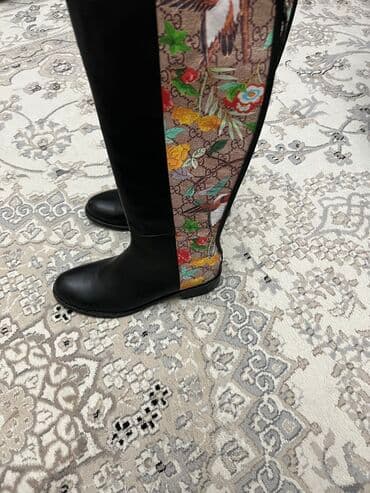 брендовый обувь: Продаю сапоги кожаныебренд Gucci абсолютно новые 37 размер — 5