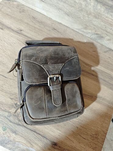 Другие комплектующие: Барсетка, Материал: Натуральная кожа, Новый — 2