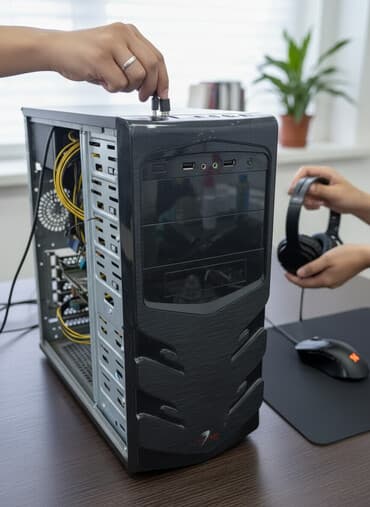 системный блок для игр: Компьютер, ядер - 2, ОЗУ 8 ГБ, Для работы, учебы, Б/у, Intel Core i3, Без накопителя — 2