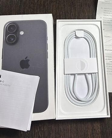 чехлы для айфон 8: IPhone 16, Б/у, 128 ГБ, Черный, Зарядное устройство, Защитное стекло, Чехол, 94 % — 6