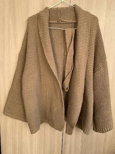 Кардиган, Пряжа, Средняя модель, Осень-весна, Вязаная модель