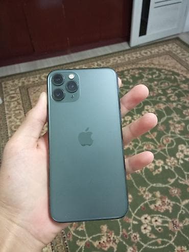 11 pro mac: IPhone 11 Pro, Б/у, 64 ГБ, Matte Midnight Green, Чехол, 83 % — 2