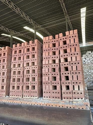 жазга бышты: Тешиктүү, Бышкан кирпич, Жарым блок, 250×120×90 — 6
