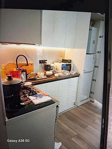 шкаф для пасуда: Кухонный гарнитур, цвет - Белый, Дерево — 1