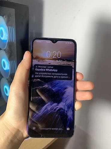 Техника жана электроника: Redmi, Redmi 9, Колдонулган, 64 ГБ, түсү - Кызгылт көк, 2 SIM — 2