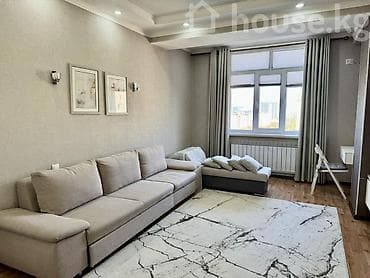 osh flat: 2 комнаты, 54 м², АЮ Гранд Элитка, 9 этаж, Евроремонт — 1