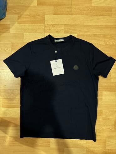 Футболки: Мужская футболка, 2XL, Moncler, Новый, цвет - Синий, Самовывоз — 2