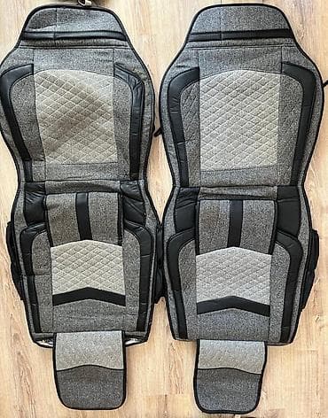 подушка для сидения: Чехлы Тканевые, цвет - Серый, Nissan, Б/у, Самовывоз — 2