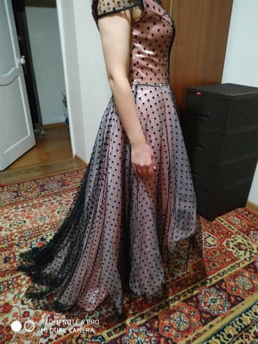 платье в горошек большого размера: Вечернее платье, Пышное, Длинная модель, Без рукавов, С пайетками, One size — 8