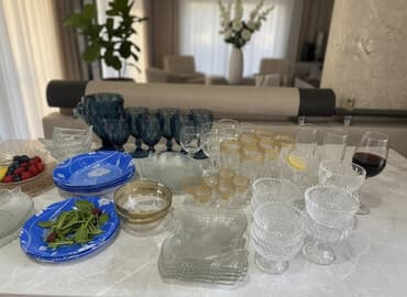 оптом горшки для цветов: Большой набор посуды из стекла для сервировки стола. В набор входят — 1