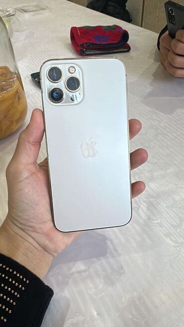 ipod mini: IPhone 12 Pro Max, Б/у, 128 ГБ, Matte Gold, Наушники, 77 % — 1