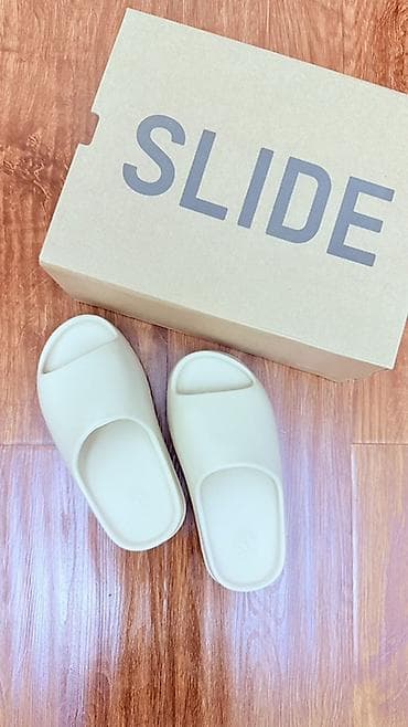 Босоножки, сандалии, шлепанцы: Adidas Yeezy Slide “Desert Sand” размер не подошел совершенно новые — 1