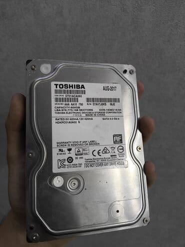 жёсткий диск для пк: Накопитель, Б/у, Toshiba, HDD, 512 ГБ, 3.5", Для ПК — 1