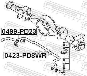 mitsubish: Задний стабилизатор Mitsubishi 1998 г., Новый, Аналог — 2