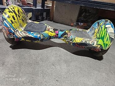 бензиновый самокат: Гироскутер 6.5" с граффити-расцветкой - Диаметр колёс: 6.5 дюйма — 4