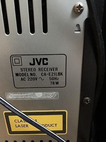 кассетная дека: Музыкальный центр JVC винтажный, шикарное звучание. - Полноценный — 10