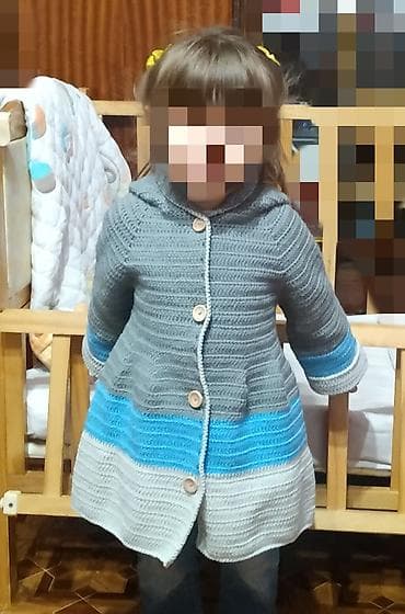 кофточка италия: Кардиган вязаный, ручной работы, новый, на девочку 4-6 лет — 1