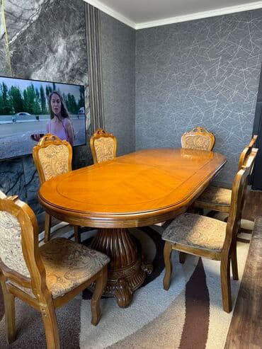 пищевой стол: Кухонный гарнитур, Б/у, цвет - Бежевый, Дерево, Самовывоз — 4