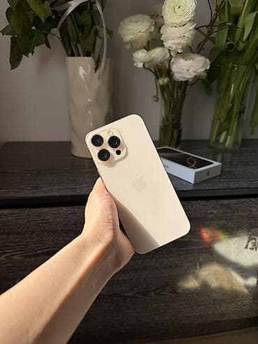 Apple iPhone: IPhone 16 Pro Max, 512 ГБ, Desert Titanium, Кабель, 92 % — 2