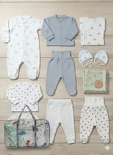 Детская одежда и обувь: Комплект, цвет - Белый, Новый — 4