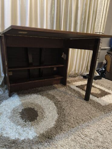 туалетный столик бишкек цена: Стол трансформер Другое назначение, Стол-книжка, Длина, см: 160 см, цвет - Коричневый — 2