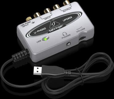 дистанционный микрафон: Звуковая USB-карта Behringer U-PHONO UFO202, предназначенная для — 1