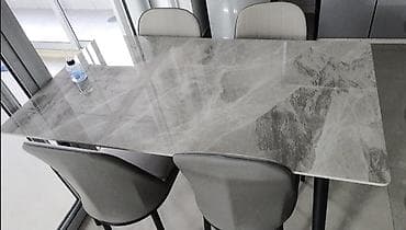 coffee table: Кухонный стол и стул, цвет - Белый — 9