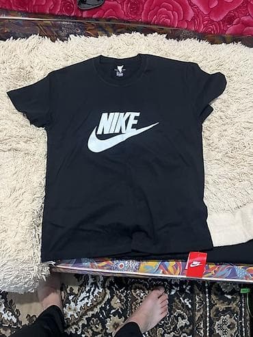 nike tech: Мужская футболка, XL, Nike, Новый, цвет - Черный, Самовывоз — 1