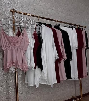 amber elixir: Женские пижамные комплекты с кружевом - Комплекты из легкой — 4