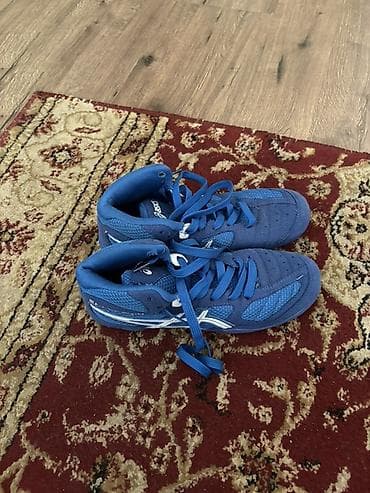 Мужские кроссовки, 37, Asics, Б/у, цвет - Синий, Платная доставка, Самовывоз — 1