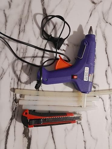 Строительный транспорт: Клеевой пистолет (сетевой) - Модель: Glue Gun, питание от 220 В — 2