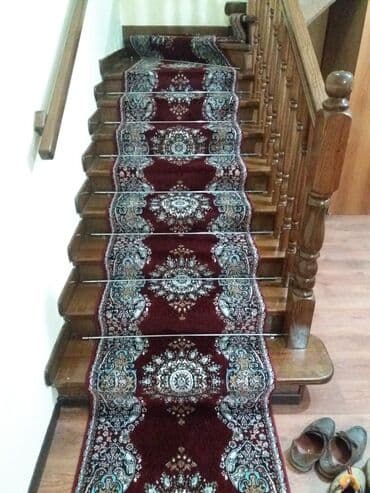 ковры дорожки паласы ковролин: Энсиз узун килем Жаңы, 80 см* 1 узундукту өлчөөчү м, Полиэстер, Геометрия, Накталай эмес/накталай төлөм — 14