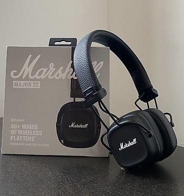 Аксессуары для мобильных телефонов: Оригинал наушники Marshall Major IV Документы каробка комплектация — 1