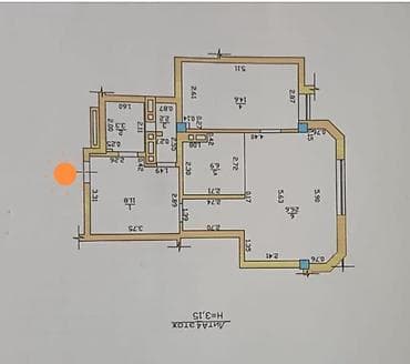 киркомстром квартиры: 2 комнаты, 65 м², Элитка, 4 этаж, Евроремонт — 8