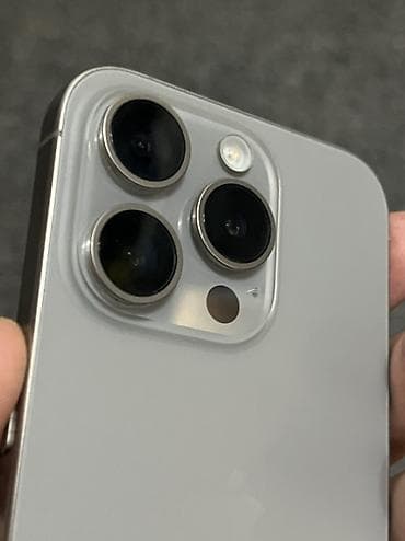 IPhone 15 Pro, Б/у, 256 ГБ, Natural Titanium, 80 % — 8