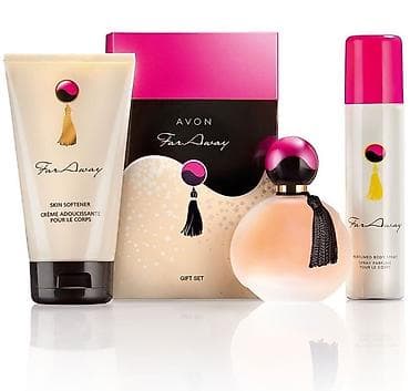 Avon Far Away подарочный набор Духи/крем для тела и дезодорант Цена