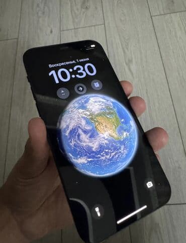 монитор 1080: IPhone 12, Б/у, 128 ГБ, Blue Titanium, Зарядное устройство, Защитное стекло, Чехол, 76 % — 1