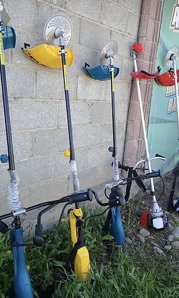 Бензо- и электро триммер мотокосы для ухода за газоном и бурьяном at lalafo.kg Бензо- и электро триммер мотокосы для ухода за газоном и бурьяном