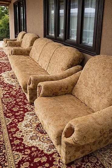 Комплект мягкой мебели, цвет - Бежевый